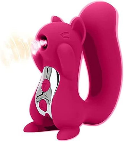 Rose Tongue Vibrant Licker Rose Squirrel Rechargeable Adult Toys for Women-Purple Powerful Tongue Suck & Lick 10 Mode Nipple Sucker G Sucking Toy for Women Couples (Rose red)